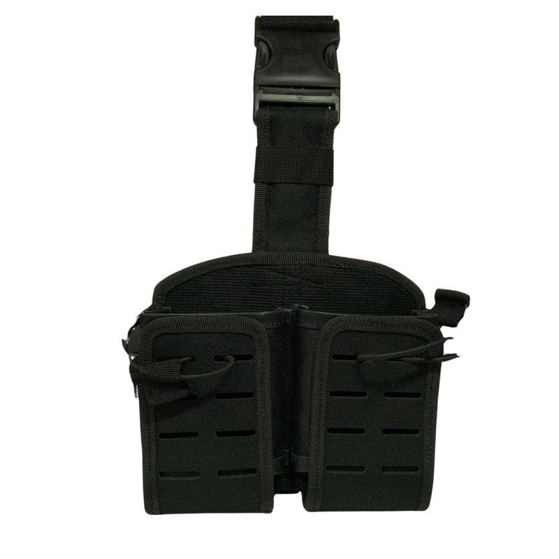 Piernera porta cargador DOBLE corte laser MOLLE/PALS SN237