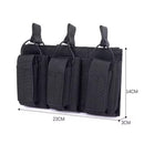 3 Porta cargadores R y 3 para Pistolas Cortas sistema MOLLE Militar SN258