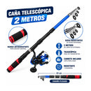 Kit Pesca Caña Telescópica 2 mts Carrete Accesorios + Maletín infantil SN272