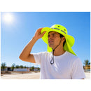 Sombrero Safari Alta Visibilidad Protector de Nuca Reflejante Construcción Campo SN285