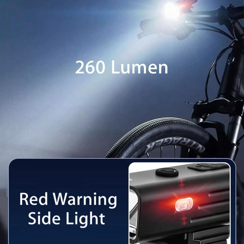 Lampara para bicicleta 3 pasos control de carga USB sensor de movimiento TC3018