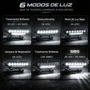 Luz Delantera LED Bici + Bocina 130dB Recargable-C 6 Modos TC3027