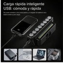 Luz Delantera LED Bici + Bocina 130dB Recargable-C 6 Modos TC3027