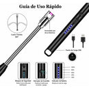 Encendedor Eléctrico USB Cuello Flexible 360° Velas Cocina CampinG TC3043