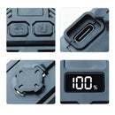 Luz Frontal LED Bici Claxon Medidor Batería Alta Visibilidad TC3146