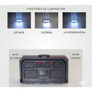 Luz Frontal LED Bici Claxon Medidor Batería Alta Visibilidad TC3146