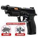 Pistola SA10 CO2 Diábolo y Bbs Cal. 4.5 mm 420fps Blowback UX113
