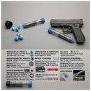 Proyectiles Polvo Inerte Azul Blanco Calibre .50 12.7mm práctica UX302