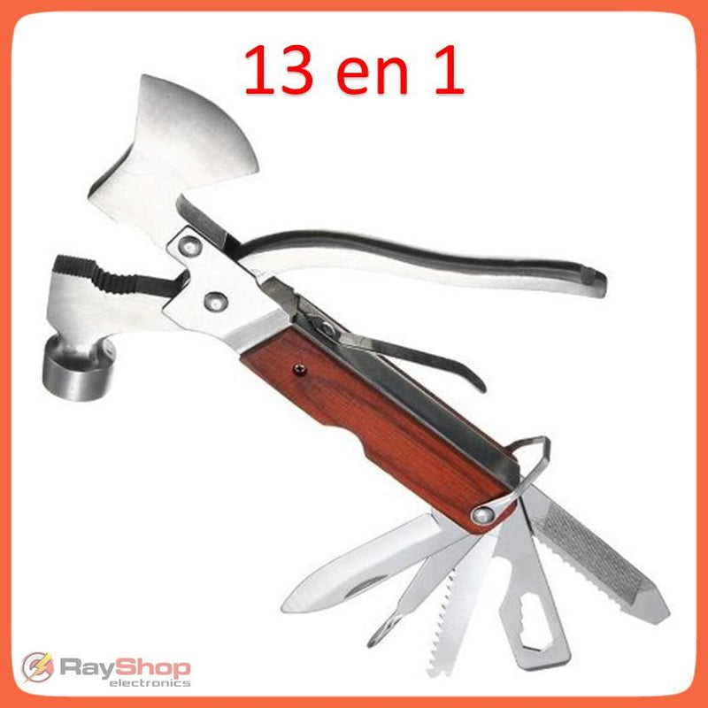 Multiherramienta Portatil 13 En 1 Funda Martillo Hacha W147