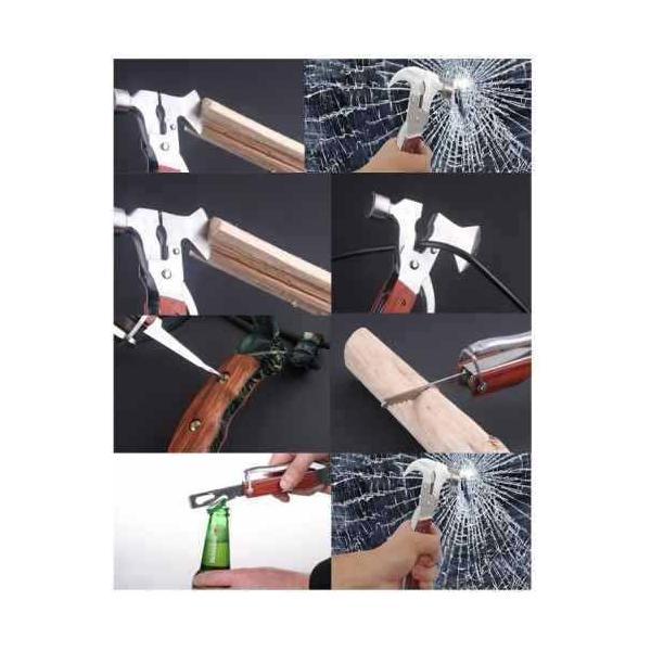 Multiherramienta Portatil 13 En 1 Funda Martillo Hacha W147