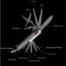 Navaja Suiza Multiusos 12 en 1 Acero Inoxidable W-323A