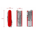 18 en 1 Navaja Multiherramienta tipo suiza Con Pinzas Mini Desarmador Camping W327