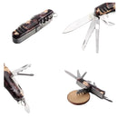 16 en 1 Navaja Multiusos tipo suiza Compacta 9cm con Lupa + Kit Herramientas EDC W333