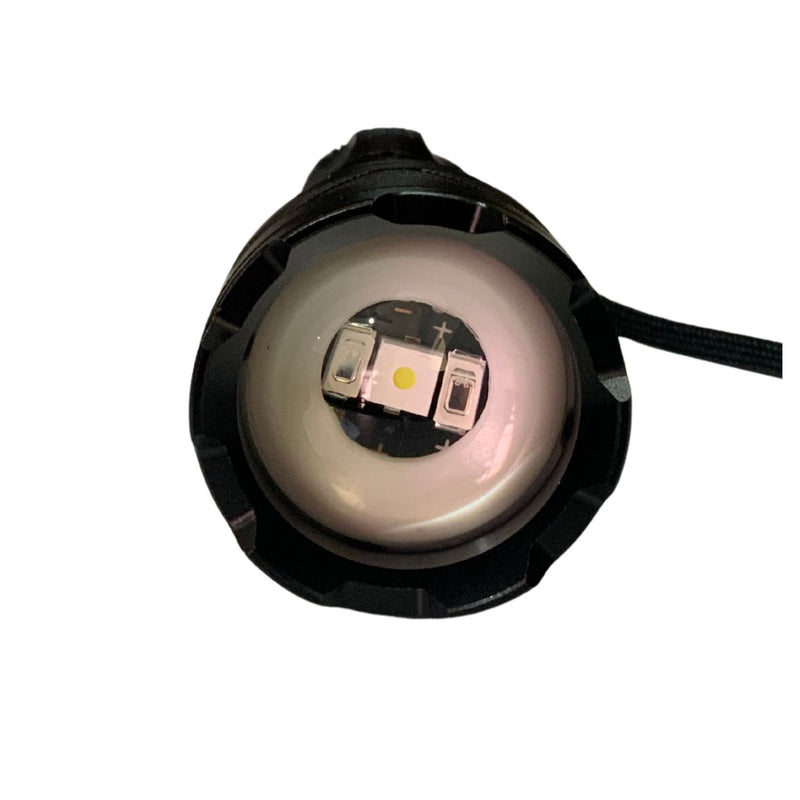 Lampara Efecto patrulla recargable USB 5 pasos estrobo carcasa metal  WL11