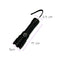 Lampara Efecto patrulla recargable USB 5 pasos estrobo carcasa metal  WL11