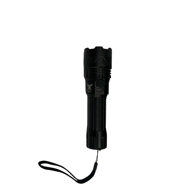 Lampara Efecto patrulla recargable USB 5 pasos estrobo carcasa metal  WL11