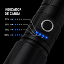 Lampara LED Táctica USB-C 5000mAh Indicador Batería Luz Blanca efecto patrulla WL15