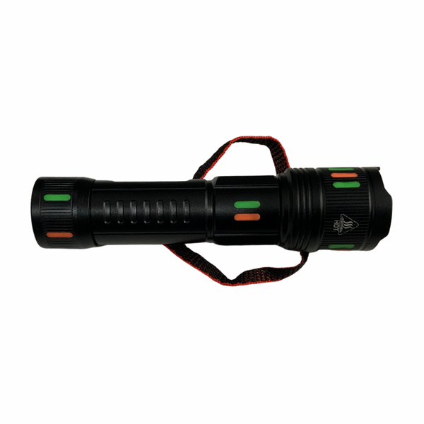Linterna led T180, Nivel de carga digital, 3 pasos, zoom, usb WL16