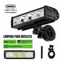 Barra LED Bicicleta 180° 4 Modos Pantalla Digital IPX4 Aleación de aluminio WL601