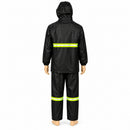 TRAJE COMPLETO: Chamarra + Pantalon Impermeable  Lluvia 2 Piezas  Reflejantes Visor Transparente YUJ042