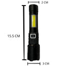 Linterna Recargable, 3 pasos, Zoom DT643