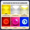Faro Explorador LED  Lente Convexa Tipo Lupa Haz Potente Blanco Amarillo RGB MTC815