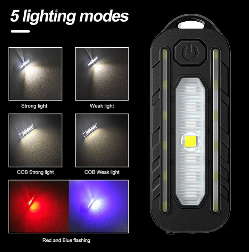 Luz led para bici efecto patrulla recargable   DT475
