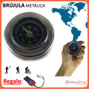 Brújula Metálica Redonda Campismo Supervivencia Viajes znz