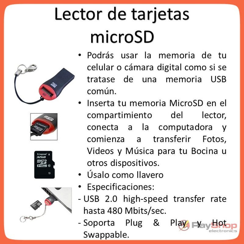 Lector de tarjetas microSD