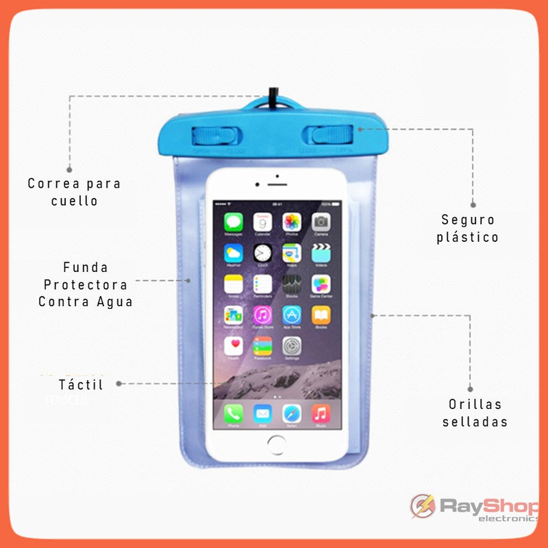 Funda Protector Celular Contra Agua Impermeable Correa A124