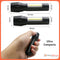 Mini Lámpara Táctica 1200lms Zoom Led Barra Cob Recargable Usb BQ803 / Dt321