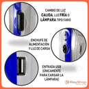 Lámpara Emergencia Solar 1000 lms Luz Led Fría Cálida Dt1612