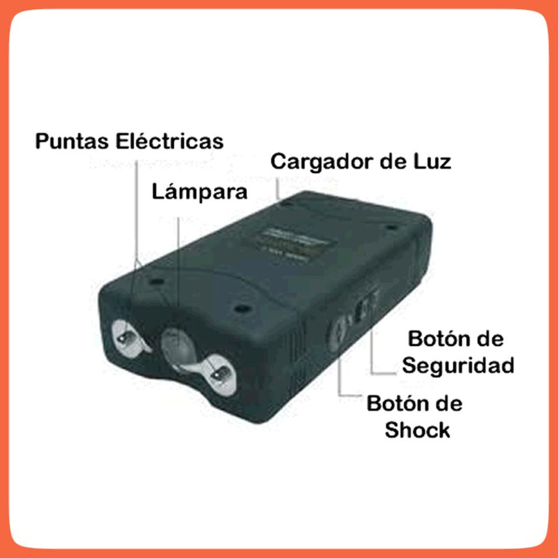 Stun Gun Taser Tamaño CHICO Paralizador Inmovilizador Luz Led St801