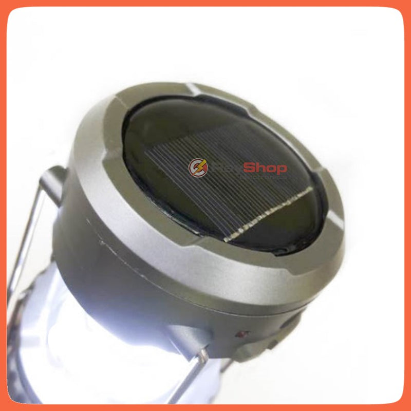 Lámpara Solar Led Camping Recargable Ventilador Quinque Chico 299f