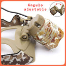 Lámpara Minera Táctica Cabeza 1600 Lms Camuflaje Led T6 Dt45