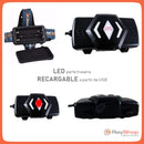 Lámpara Minera Cabeza 5 Led 9000 Lms 4 Pasos De Luz Dt274