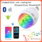 Bocina Bluetooth Foco Disco Giratorio Led Rgb Control L002