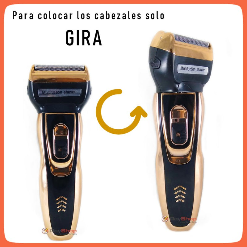 Rasuradora 3 En 1 Barba Cabello Nariz Oido Recargable Dt559