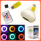 Bocina Bluetooth Foco Led Multicolor Usb Remoto 700lms L6402