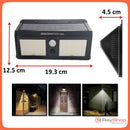 Lámpara Solar 40 Led Sensor Movimiento Para Exterior L008