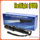 Lámpara Táctica Con Descarga Electroshock Toques Taser Laser St59