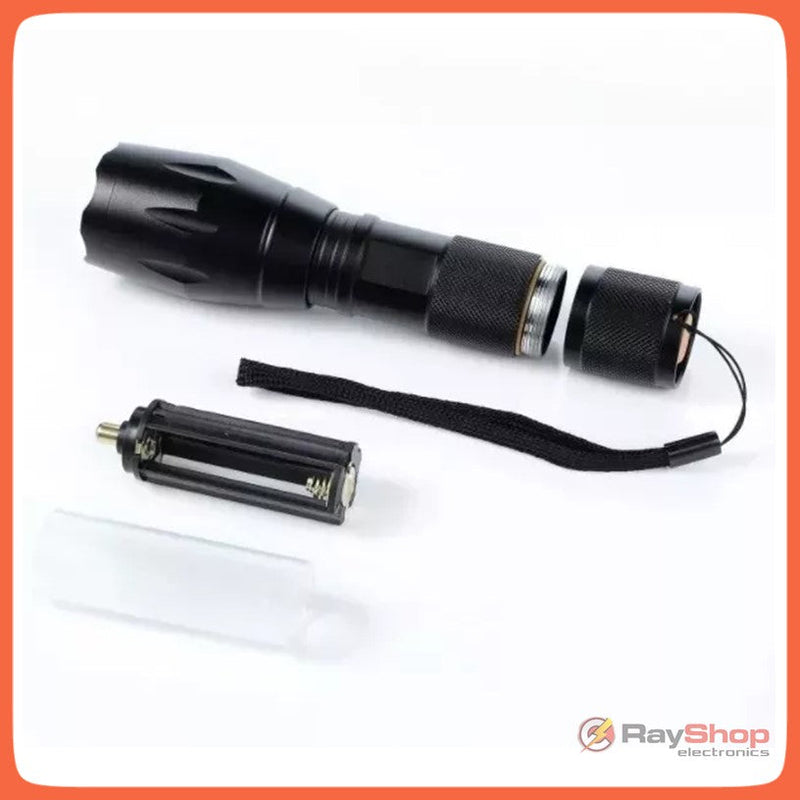 Lámpara Táctica 3000 Lumens Led T9 Cree Zoom  USB DT62P
