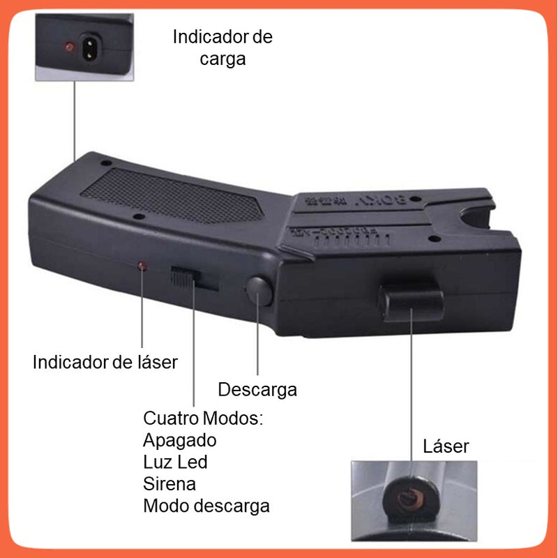 Taser Paralizador Pistola Toques A Distancia Defensa B-42 Sn007