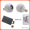 Bocina Bluetooth Foco Led Multicolor Control Remoto L001