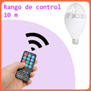 Bocina Bluetooth Foco Disco Giratorio Led Rgb Control L002