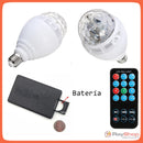 Bocina Bluetooth Foco Disco Giratorio Led Rgb Control L002