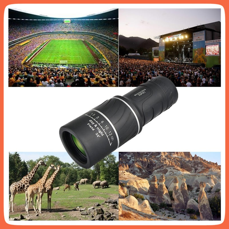 Monocular Telescopio (66/8000m) Caza Alto Alcance Zoom 16x52