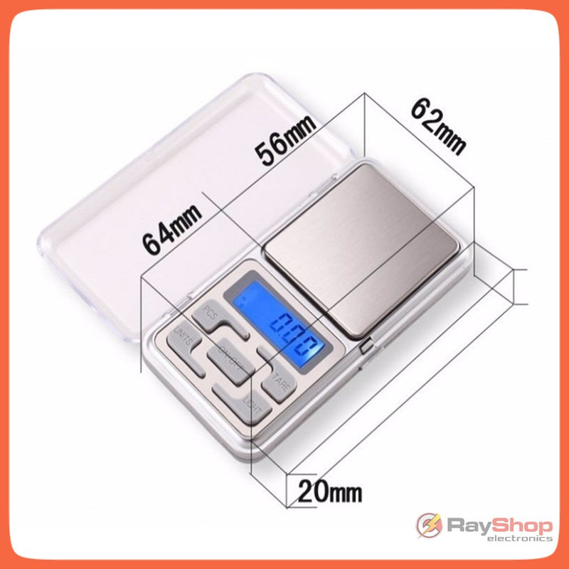 Báscula Digital Gramera Bolsillo Química 0.1g - 500g Sn25