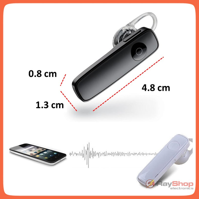 Audífono Manos Libres Bluetooth Universal Gancho Oreja E135