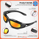 Lentes Sol Micas Intercambiables c/Esponja SELLA OJOS protector Deportivos PJ082